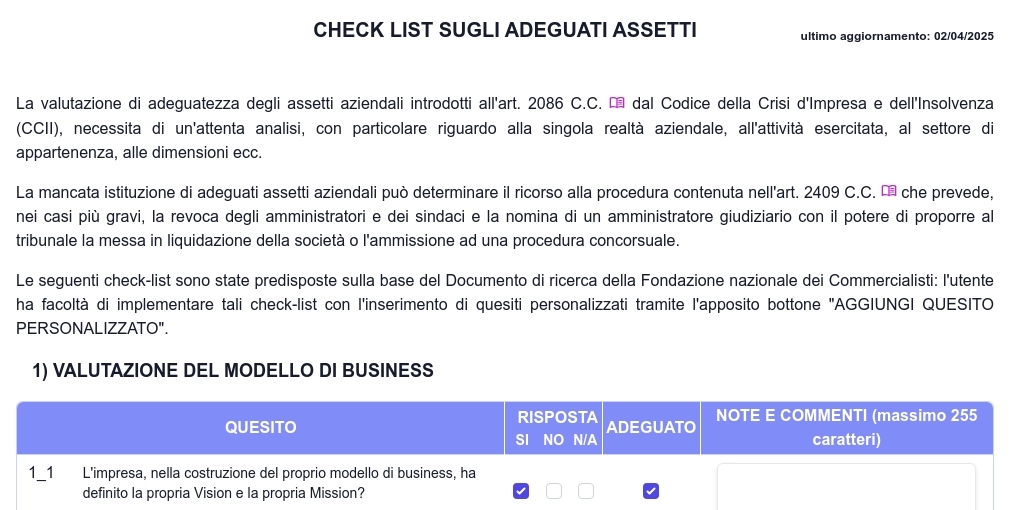 Adeguati assetti